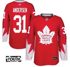 Dětský Dres Toronto Maple Leafs Frederik Andersen 31 Červená Authentic Alternativní