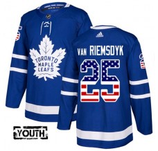 Dětský Dres Toronto Maple Leafs James Van Riemsdyk 25 USA Flag Fashion Modrá Authentic