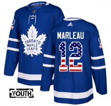 Dětský Dres Toronto Maple Leafs Patrick Marleau 12 USA Flag Fashion Modrá Authentic