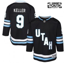 Dětský Dres Utah Mammoth Clayton Keller 9 Černá Premier Domácí