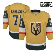 Dětský Dres Vegas Golden Knights William Karlsson 71 Zlatá Premier Domácí