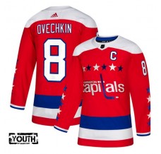 Dětský Dres Washington Capitals Alexander Ovechkin 8 2018-19 Captain Patch Červená Authentic