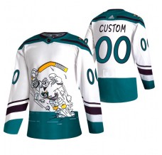 Pánské Dres Anaheim Ducks Custom 2020-21 Reverse Retro Bílá Authentic