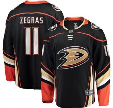 Pánské Dres Anaheim Ducks Trevor Zegras 11 Černá Breakaway Domácí