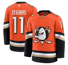 Pánské Dres Anaheim Ducks Trevor Zegras 11 Oranžová Premium Domácí