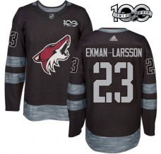 Pánské Dres Arizona Coyotes Oliver Ekman-Larsson 23 1917-2017 100th Anniversary Patch Černá Authentic