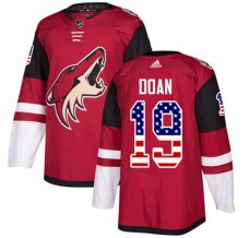 Pánské Dres Arizona Coyotes Shane Doan 19 USA Flag Fashion Červená Authentic