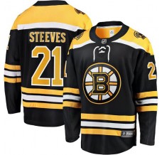 Pánské Dres Boston Bruins Alex Steeves 21 Černá Breakaway Domácí