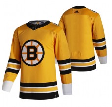 Pánské Dres Boston Bruins Blank 2020-21 Reverse Retro Žlutá Authentic