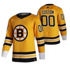 Pánské Dres Boston Bruins Custom 2020-21 Reverse Retro Žlutá Authentic