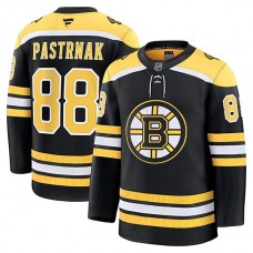 Pánské Dres Boston Bruins David Pastrnak 88 Černá Premium Domácí