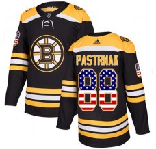 Pánské Dres Boston Bruins David Pastrnak 88 USA Flag Fashion Černá Authentic