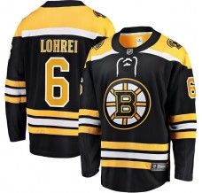 Pánské Dres Boston Bruins Mason Lohrei 6 Černá Premier Breakaway Domácí