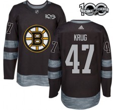 Pánské Dres Boston Bruins Torey Krug 47 1917-2017 100th Anniversary Patch Černá Authentic