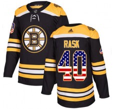 Pánské Dres Boston Bruins Tuukka Rask 40 USA Flag Fashion Černá Authentic