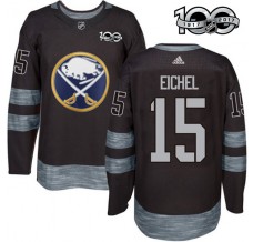 Pánské Dres Buffalo Sabres Jack Eichel 15 1917-2017 100th Anniversary Patch Černá Authentic