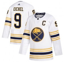 Pánské Dres Buffalo Sabres Jack Eichel 9 2019 50th Season Captain Patch Bílá Authentic