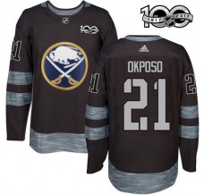 Pánské Dres Buffalo Sabres Kyle Okposo 21 1917-2017 100th Anniversary Patch Černá Authentic
