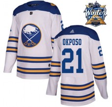 Pánské Dres Buffalo Sabres Kyle Okposo 21 2018 Winter Classic Patch Bílá Authentic