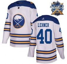 Pánské Dres Buffalo Sabres Robin Lehner 40 2018 Winter Classic Patch Bílá Authentic
