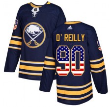 Pánské Dres Buffalo Sabres Ryan O'Reilly 90 USA Flag Fashion Námořnická Modrá Authentic