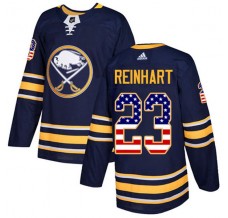 Pánské Dres Buffalo Sabres Sam Reinhart 23 USA Flag Fashion Námořnická Modrá Authentic