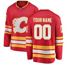 Pánské Dres Calgary Flames Custom Červená Breakaway Domácí
