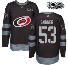 Pánské Dres Carolina Hurricanes Jeff Skinner 53 1917-2017 100th Anniversary Patch Černá Authentic