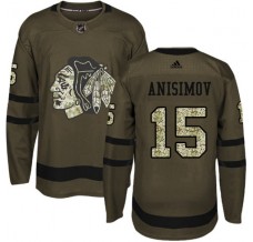 Pánské Dres Chicago Blackhawks Artem Anisimov 15 Maskáčová Zelená Authentic