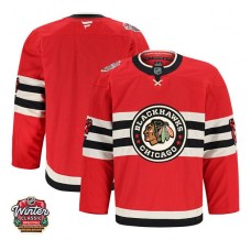 Pánské Dres Chicago Blackhawks Blank 2025 Winter Classic Patch Červená Authentic Pro Alternativní