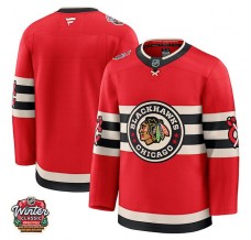 Pánské Dres Chicago Blackhawks Blank 2025 Winter Classic Patch Červená Premium Alternativní