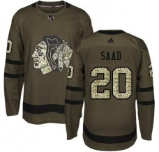 Pánské Dres Chicago Blackhawks Brandon Saad 20 Maskáčová Zelená Authentic