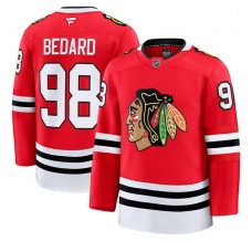 Pánské Dres Chicago Blackhawks Connor Bedard 98 Červená Premium Domácí