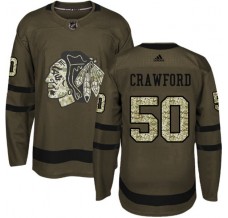 Pánské Dres Chicago Blackhawks Corey Crawford 50 Maskáčová Zelená Authentic