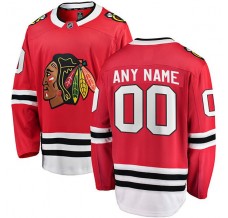 Pánské Dres Chicago Blackhawks Custom Červená Breakaway Domácí