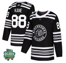 Pánské Dres Chicago Blackhawks Patrick Kane 88 2019 Winter Classic Patch Černá Authentic