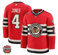Pánské Dres Chicago Blackhawks Seth Jones 4 2025 Winter Classic Patch Červená Premium Alternativní