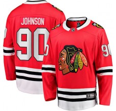 Pánské Dres Chicago Blackhawks Tyler Johnson 90 Červená Breakaway Domácí