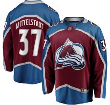 Pánské Dres Colorado Avalanche Casey Mittelstadt 37 Burgundská Červená Breakaway Domácí