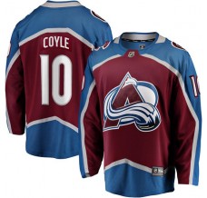 Pánské Dres Colorado Avalanche Charlie Coyle 10 Burgundská Červená Breakaway Domácí