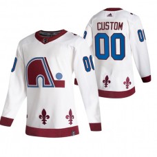 Pánské Dres Colorado Avalanche Custom 2020-21 Reverse Retro Bílá Authentic