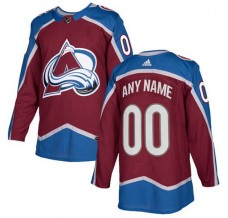 Pánské Dres Colorado Avalanche Custom Burgundská Červená Authentic