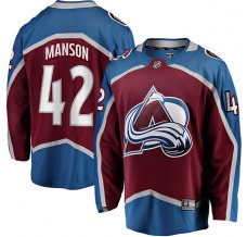 Pánské Dres Colorado Avalanche Josh Manson 42 Burgundská Červená Breakaway Domácí