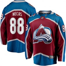 Pánské Dres Colorado Avalanche Martin Necas 88 Burgundská Červená Breakaway Domácí