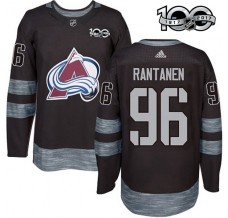 Pánské Dres Colorado Avalanche Mikko Rantanen 96 1917-2017 100th Anniversary Patch Černá Authentic