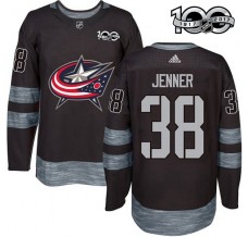 Pánské Dres Columbus Blue Jackets Boone Jenner 38 1917-2017 100th Anniversary Patch Černá Authentic