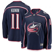 Pánské Dres Columbus Blue Jackets Luke Kunin 11 Námořnická Modrá Breakaway Domácí