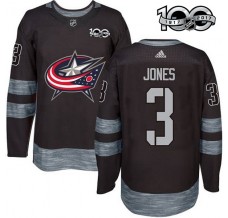 Pánské Dres Columbus Blue Jackets Seth Jones 3 1917-2017 100th Anniversary Patch Černá Authentic