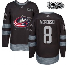 Pánské Dres Columbus Blue Jackets Zach Werenski 8 1917-2017 100th Anniversary Patch Černá Authentic