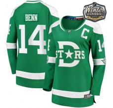 Pánské Dres Dallas Stars Jamie Benn 14 2020 Winter Classic Captain Patches Zelená Authentic